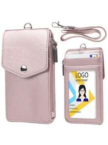 Zipper Card Holder, PU Material Multi-Card Slots Vertical Work ID Card, Bus Card, ID Card Pouch - Multicolor - View 6