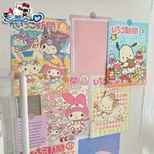 Sanrio 1Set (10pcs) Sanrio Themed Monthly Posters, Cute & Kawaii Wall Decorative Stickers For Student Dorm Room, Bedroom Room Decor Home Decor Bathroom Decor Wall Art Kitchen Home Decor Living Room Wall Paper Wall Stickers House Decor Bedroom Decor Room Decoration Stuff Living Room Decor