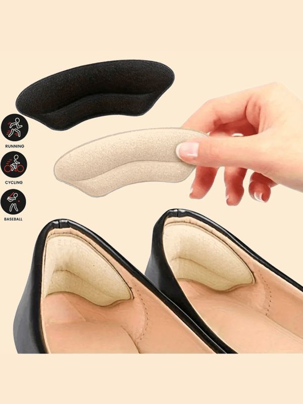 4pcs Of Heel Pads, Winter Sports, Christmas Gifts,Suitable For Oversized Shoes, Self-Adhesive Heel Protector, Heel Insert Can Improve The Fit And Comfort Of The Shoes, Prevent The Heel From Slipping And Blisters, Suitable For Outdoor, Sports, Travel, Home, Office, School