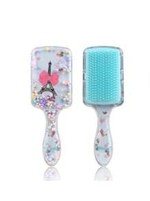 3pcs Cartoon Children's Comb, Square Transparent Comb, Smooth Hair Comb, Scalp Massage Comb, Bubble Ball Plastic Comb(Random Style) - Multicolor - View 10