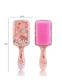 3pcs Cartoon Children's Comb, Square Transparent Comb, Smooth Hair Comb, Scalp Massage Comb, Bubble Ball Plastic Comb(Random Style) - Multicolor - View 11