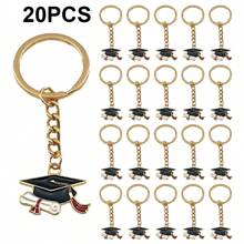 20 Peças Chaveiro/Chaveiro em Formato de Boné de Formatura de Metal, Lema Inspirador, Adequado para Lembrancinhas de Festa de Formatura, Festa de Despedida de Solteira, Decoração de Bolsa, Chaveiro de Telefone/Carro, Dia do Professor, Presentes para Amigos, Colegas de Classe e Colegas de Trabalho - Multicolorido - Visão 12