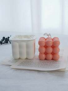 4pcs Assorted Shape Candle Mold, Suitable For Decorative Candle Making