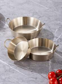 1 Peça, Prato de Molho Chanfrado Duplo Criativo de Aço Inoxidável 304 de 8cm / 10cm / 12cm, Modelo Extra Grosso, Borda Reta Sem Borda Enrolada, Pode Conter Molho para Salada, Ketchup, Também Pode Conter Petiscos e Dim Sum, Molho de Chili Coreano Redondo Comercial Prato de Molho de Sabor de Molho de Soja, Prato de Molho, Kimchi e Prato de Vegetais Frios, Materiais Escolares - Prata - Visão 8