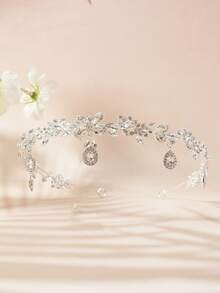 1 chiếc băng đô cài tóc cô dâu kiểu Boho bằng hợp kim kẽm, kiểu dáng tinh tế, thích hợp làm quà tặng đám cưới, sinh nhật, dùng được quanh năm. - Bạc - Xem 2