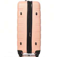 4-Wheel ABS Hard Shell Travel Trolley Suitcase Set, Hand Luggage 28 Inch, Pink - Multicolor - View 4