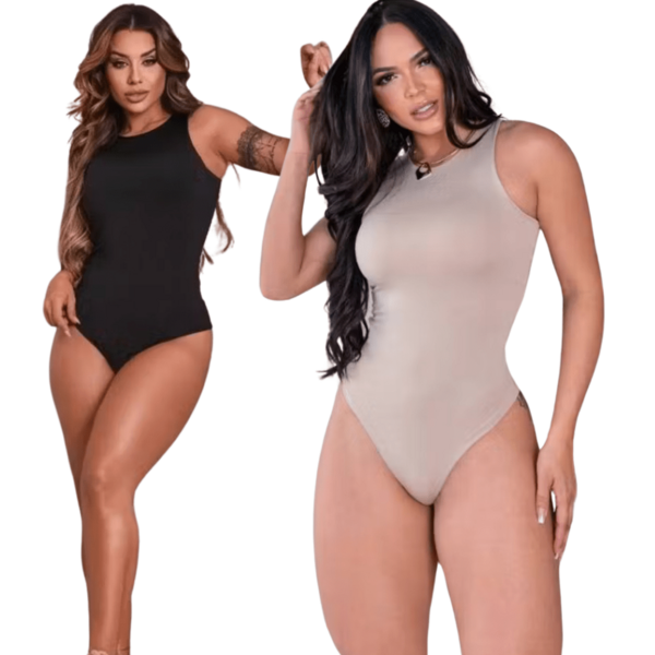 Body Feminino Regata Básico Casual Suplex
