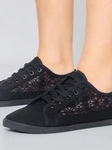 Women's Casual Shoes, Minimalist Fashion, Everyday Wear - Black - View 2