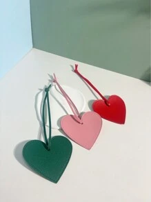1 pieza Llavero en forma de corazón con accesorio versátil y minimalista de unicolor, diseño interesante y lindo, adecuado para parejas, mejores amigos, estudiantes, trabajo, citas, vacaciones, viajes, un gran regalo para novio, novia, mamá, cumpleaños de niños