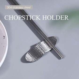 2pcs Stainless Steel Utensil Holder Rack, 304 Stainless Steel Spoon Fork Chopstick Stand, Hammered Metal Design Cutlery Caddy
