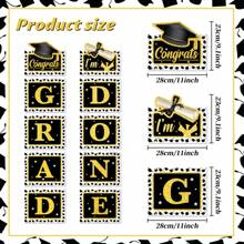 Graduation Party Decorations Congrats Grad Door Banner I'm Done Graduation Door Banner For Black And Gold Graduation Party Decorations 2025 Graduation Backdrop, Class Of 2025 - Graduation - View 3
