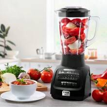 velocidades con vaso de vidrio de  litros, 550 W, con tecnología powelix y acople Carbon Drive, incluye 10 funciones, - Negro - Ver 3