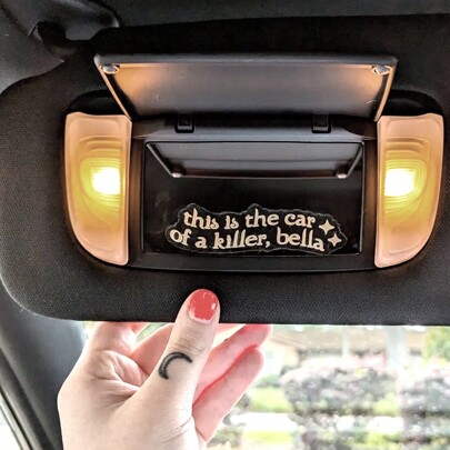 Adesivos em inglês "Este é o carro de uma Bella assassina" Adesivos de texto, adesivos para interior de carro, adesivos para decoração de interior de carro, para decoração de interior de carro, decoração de celular, decoração de copo de água, decoração de livro, etc.