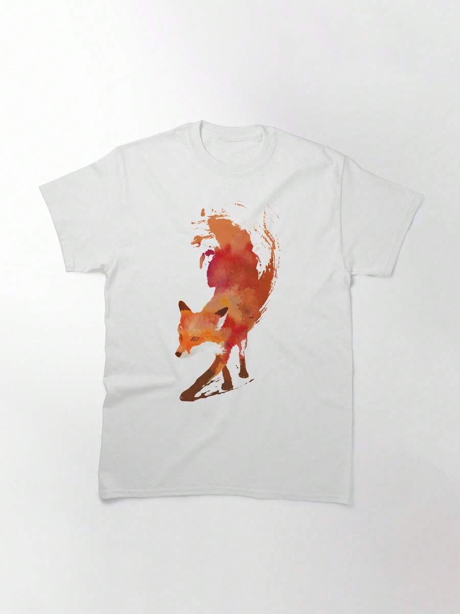 Vulpes Vulpes Tri-Blend T-Shirt, Women's T-Shirt, 220g Pure Cotton, Casual Crew Neck, Perfect For Outdoor Events Or Casual Travel. - 白色 - 查看 1