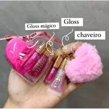 Chaveiro com 2 Lip Gloss bobby rara - Aleatorio - Visão 7