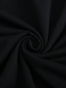 女款常规春夏字母印花T恤，女款休闲舒适圆领短袖T恤，女款黑色上衣，春夏服饰，音乐节服饰