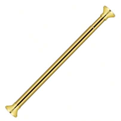 1pc Gold Telescopic Rod, Multi-Purpose Adjustable Tension Rod With Plastic Base + Stainless Steel Pipe, Suitable For Wardrobe Rod, Shower Curtain Rod, Curtain Rod, Suitable For Wardrobe, Bathroom, Doors & Windows, Home Goods, Bathroom Accessories Decorations Decor Festival Decor Room Decor Home Decor Decor Bedroom Decor Decor, Room Decor, Decorations, Decorations, Decor, Storage, Organizer Dress Pants Shoes Jeans Boots Skirtbedroom,Organizer,Organiser,Home Storage,White T Shirt Women,Black Pants Women,Ladies Winter Clothes,Dress,Winter Clothes For Ladies,Elegant Woman Dresses,White Shirt For Ladies,Long Sleeve,White Jumpsuit For Women,Spring Dresses For Women,Spring Outfits For Women,Spring,Spring Clothes,Minimalist,Summer Tops