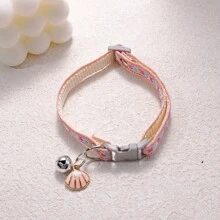 2 pièces Collier pour animaux de compagnie avec pendentif à fleur/patte, cadeau de vacances réglable pour chiens et chats