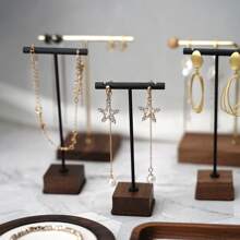 1 pièce Support d'affichage de bijoux, support de collier, rack de rangement - tour organisateur de bijoux en métal doré pour table de présentation de pendentifs, boucles d'oreilles, bracelets, accessoires, accessoires de photographie de bijoux, présentoir d'exposition (les articles de bijouterie sont uniquement pour l'affichage, non inclus)