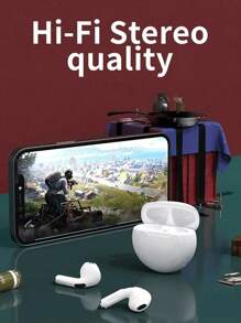 Great Wall Pro6 TWS 蓝牙耳机 无线耳机 入耳式耳塞 运动防水降噪耳机 高品质耳机带麦克风适用于所有智能手机 - 彩色 - 查看 2