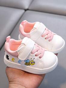 1 par de zapatos de primavera y otoño para niños de 1 a 4 años, zapatos de interior y exterior de moda y lindos, con suela blanda antideslizante y resistente al desgaste, con , ligeros y cómodos