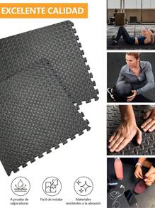 Freedom Tapete Foamy para Ejercicio, Alfombrilla antideslizante de alta densidad, Piso de Foamy de 30 * 30 cm, 1.2 cm de Grosor, Set de 6 Piezas, Material EVA, Fomi para Piso, Ideal para Tapete Gym, Yoga, Ejercicio Resistente