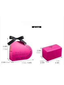 10 件装豪华情人节礼品袋婚礼糖果盒婚礼，情人节礼品袋，黑丝蝴蝶结高端礼品袋，可用于派对活动和节日礼物，最好的朋友礼物，生日礼物 - 彩色 - 查看 7