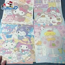 Sanrio 1Set (10pcs) Sanrio Themed Monthly Posters, Cute & Kawaii Wall Decorative Stickers For Student Dorm Room, Bedroom Room Decor Home Decor Bathroom Decor Wall Art Kitchen Home Decor Living Room Wall Paper Wall Stickers House Decor Bedroom Decor Room Decoration Stuff Living Room Decor