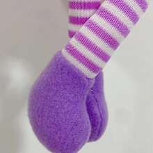 Easter Tote Bag, Cute Cartoon Rabbit Large Capacity Plush Basket Children Festival Present Bag - Pink - View 6