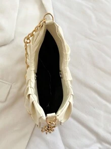 Sac froissé avec décoration de chaîne, Valentin