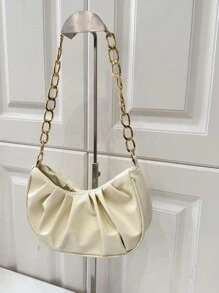 Sac froissé avec décoration de chaîne, Valentin