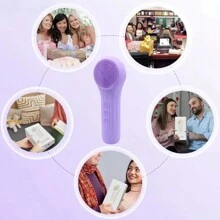 1 件装超声波去角质器、皮肤热疗和按摩器、IPX7 防水硅胶、USB 充电、6 种可调速度、适合作为送给女性、妻子、女儿的礼物 - 彩色 - 查看 8