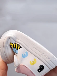 1 par de zapatos de primavera y otoño para niños de 1 a 4 años, zapatos de interior y exterior de moda y lindos, con suela blanda antideslizante y resistente al desgaste, con , ligeros y cómodos