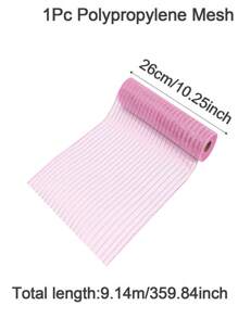 1 rollo de 10 yardas de cinta de malla decorativa para Pascua, cinta para hacer arcos, coronas, guirnaldas y envoltura de regalos para fiestas y decoración primaveral del hogar para regalos de Pascua 2025