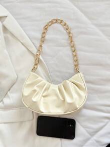 Sac froissé avec décoration de chaîne, Valentin