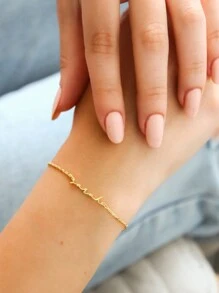 1 Stück personalisiertes, individualisiertes Armband, geeignet als Geschenk für Paar, Mütter und Familienmitglieder