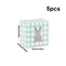 5 件/10 件带窗口的复活节饼干盒，适用于复活节假期糕点、甜甜圈、带透明窗口的饼干兔子、纸杯蛋糕、布朗尼、松露礼物 - 紙本 - 查看 32