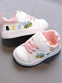 1 par de zapatos de primavera y otoño para niños de 1 a 4 años, zapatos de interior y exterior de moda y lindos, con suela blanda antideslizante y resistente al desgaste, con , ligeros y cómodos