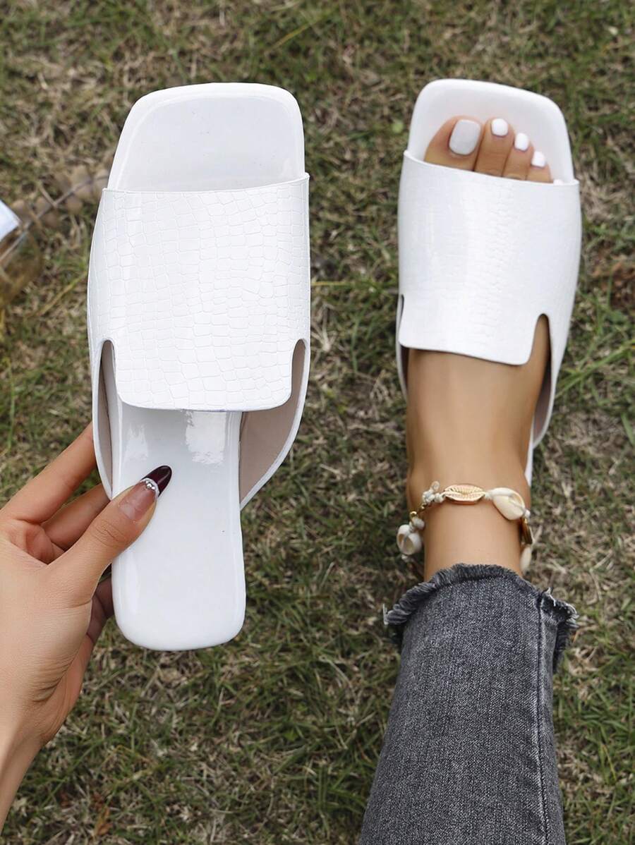 Sandales Plates Pour Femmes Pour La Plage, Nouveau Design Rétro