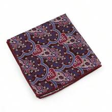 ZONFAZ 1PC Gentlemen's Pocket Square With Paisley Floral Pattern For Men's Suit Pocket And Handkerchief - Multicolor - View 6