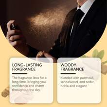 East Moon Men's Perfume Long Lasting Light Wood Fragrance Fresh Natural Release Men's Charm Perfume - 1 cái - Xem 3