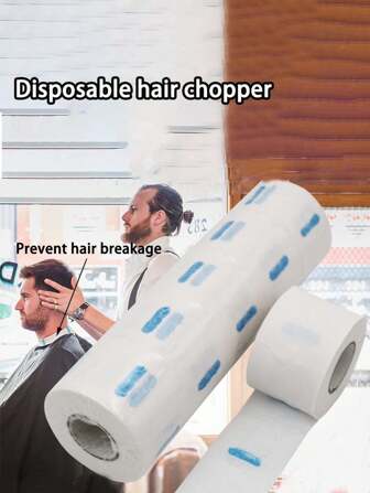 1 pieza 80 piezas/paquete Tiras desechables para el cuello, suministros de salón de peluquería, capa de corte de pelo de papel, hojas protectoras impermeables de color para procesamiento