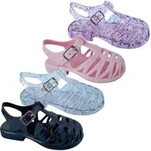 Kit 4 Pairs Of Percatinha Children's Sandals, Tratorada Collection, Percada Girl, Comfortable, Super Light - Baby Pink - View 1