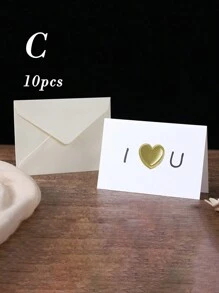 手工制作的创意心形爱情贺卡，适合情人节、母亲节、教师节 - 适合作为邀请卡、贺卡、节日礼物