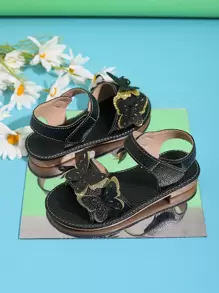 1 paar veelzijdige platte vlinderstrandsandalen voor meisjes, lente/zomer