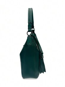 MILANO BAG，休闲，时尚，优雅，个性化，新潮，时尚，奢华，流苏装饰，PU 皮革，单肩，手提，斜挎，可调节肩带，派对，度假，商务，夏季，老款风格，周末，礼物