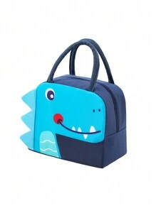 1pc Customized Name Letter Theme Insulated Lunch Bag, Linen Blend, Ideal Gift For Back To School, Anniversary, Birthday Party,Delicate Romance