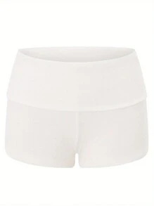 Women's Pajama Shorts Solid Color/Stripe Low Waist Slim Comfy Sleep Shorts Summer Casual Pajama Bottoms - 白色 - 查看 8