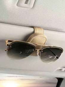 1 pieza Soporte magnético premium para gafas de sol en el parasol del coche - Clip de agarre seguro para accesorios interiores del automóvil