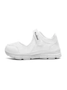 Sandalias deportivas casuales, ligeras y transpirables de malla con cierre de gancho y bucle, antideslizantes, cómodas para correr, bailar, para mujer